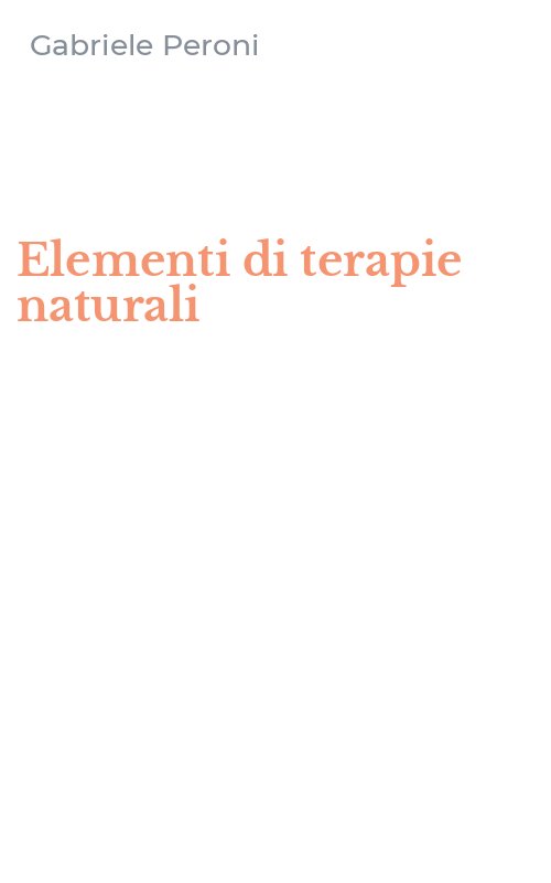 Elementi di terapie naturali