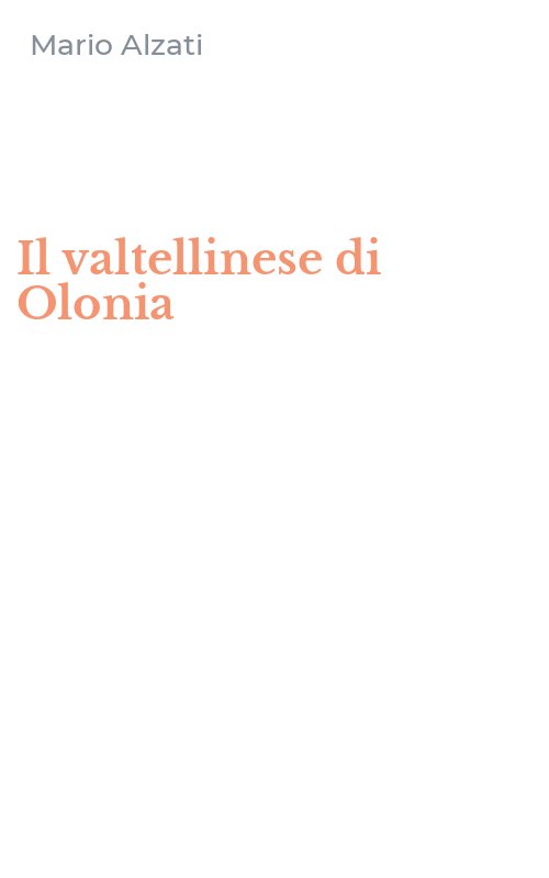 Il valtellinese di Olonia
