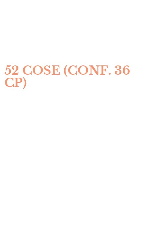 52 COSE (CONF. 36 CP)
