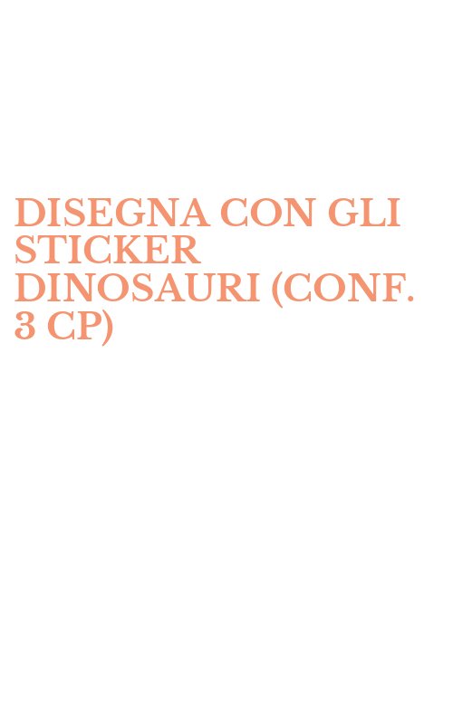 DISEGNA CON GLI STICKER DINOSAURI (CONF. 3 CP)