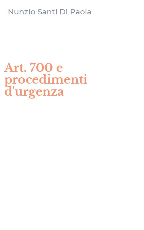 Art. 700 e procedimenti d'urgenza