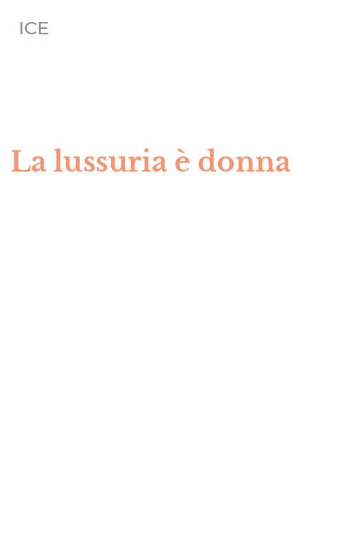 La lussuria è donna