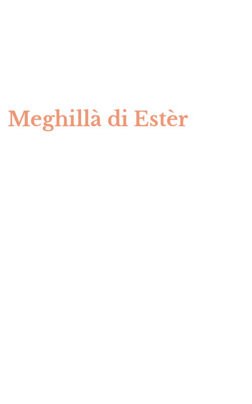 Meghillà di Estèr