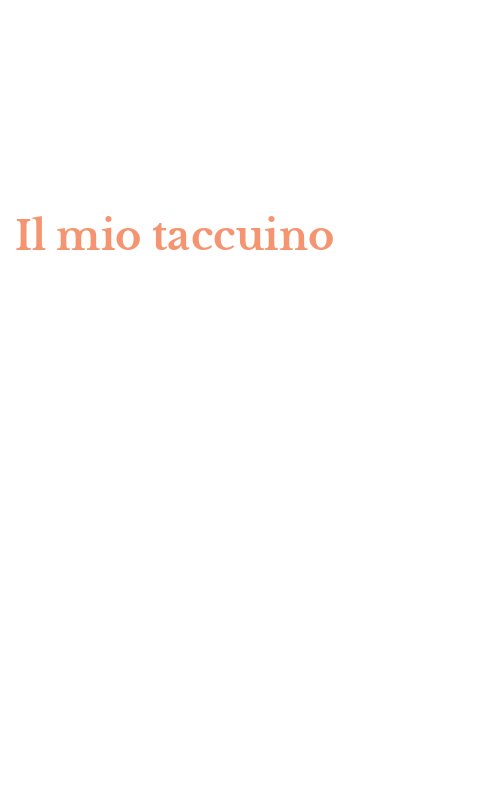 Il mio taccuino