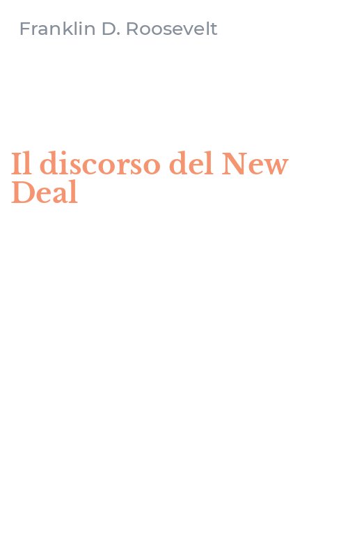 Il discorso del New Deal