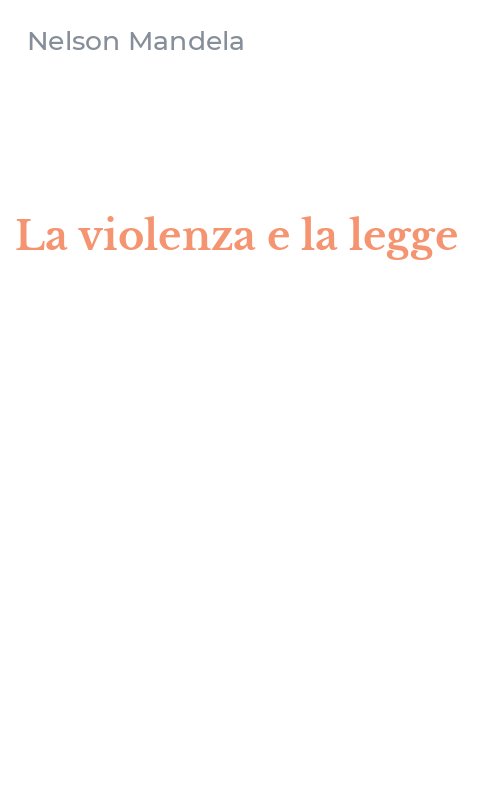 La violenza e la legge
