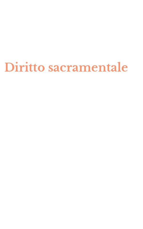 Diritto sacramentale