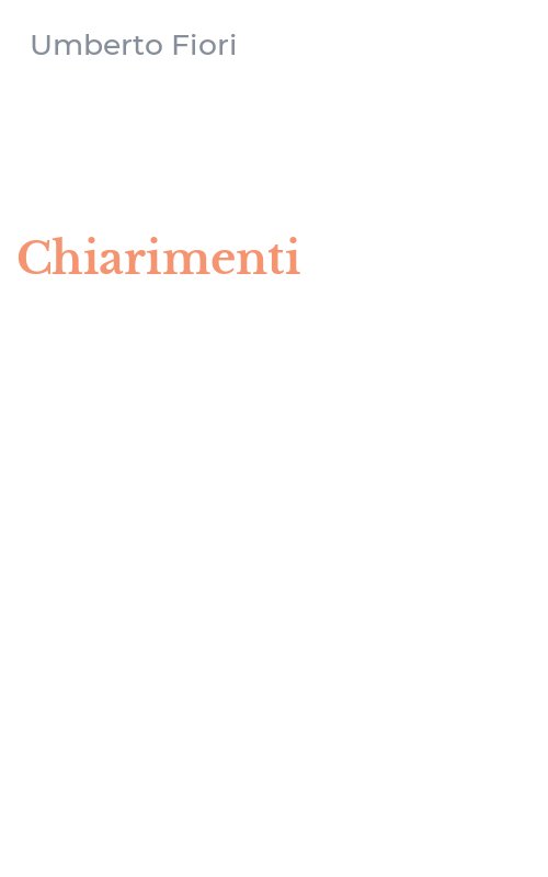 Chiarimenti