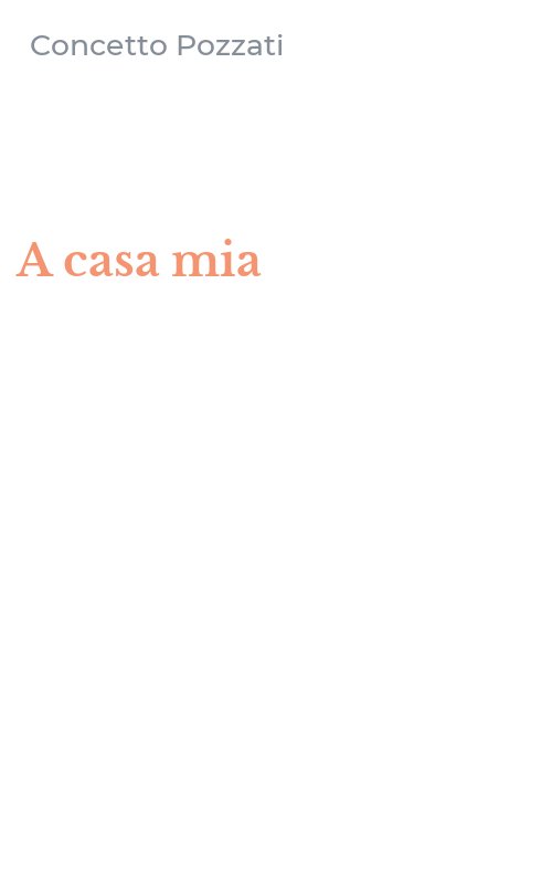 A casa mia