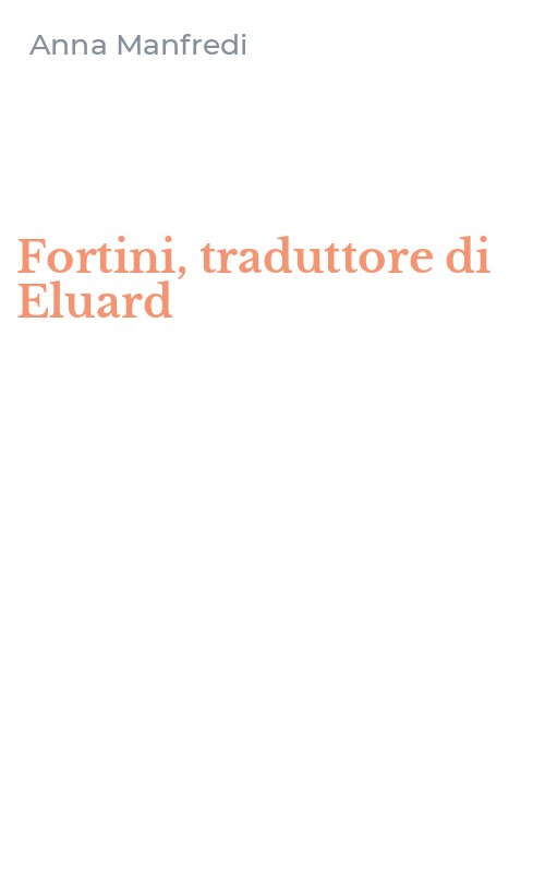 Fortini, traduttore di Eluard