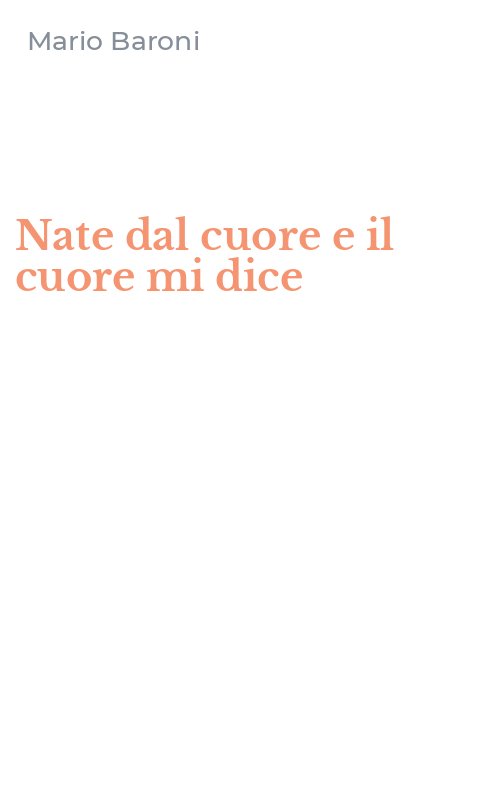 Nate dal cuore e il cuore mi dice
