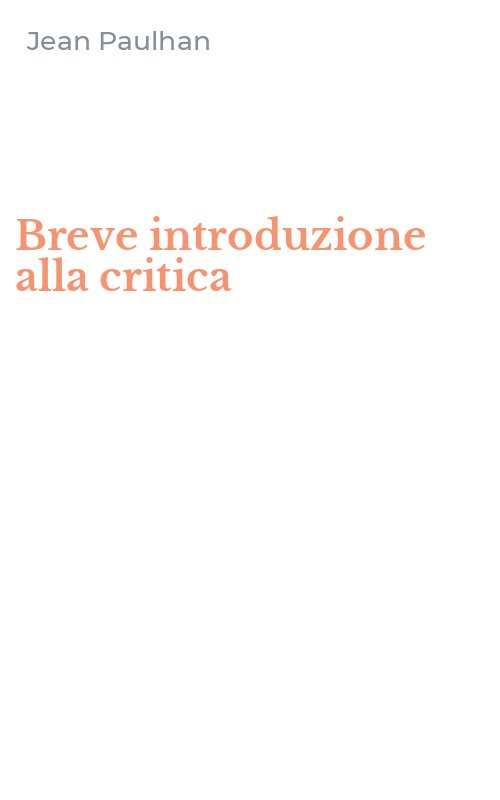 Breve introduzione alla critica