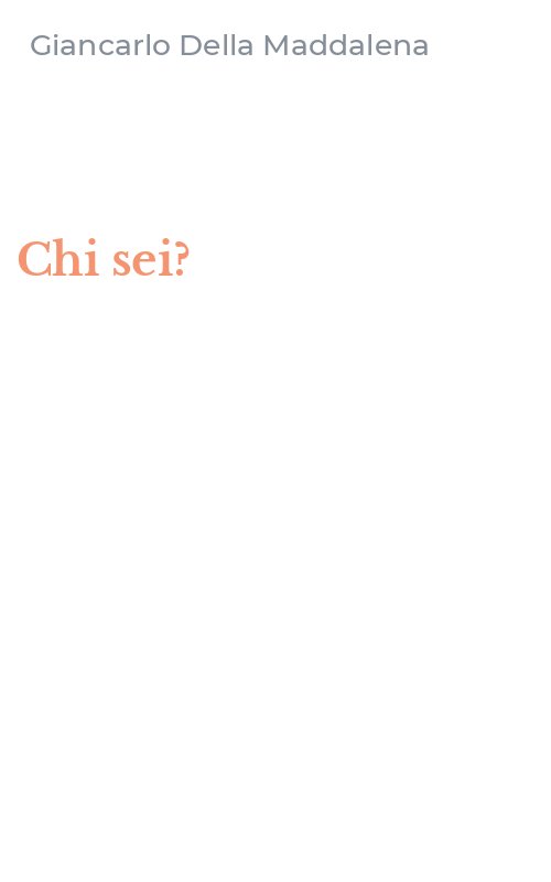 Chi sei?