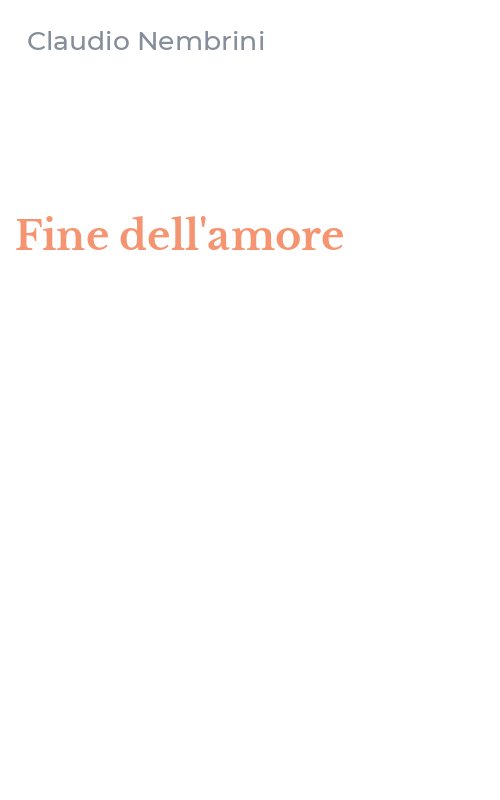 Fine dell'amore