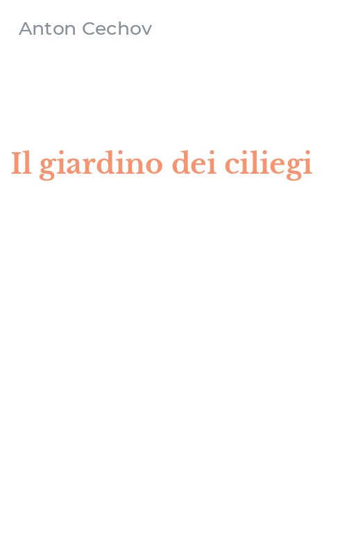 Il giardino dei ciliegi