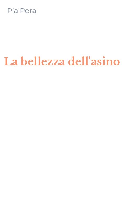 La bellezza dell'asino