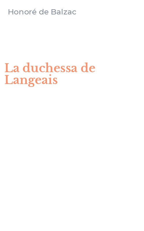 La duchessa de Langeais