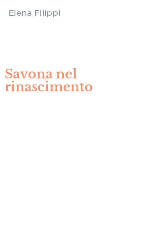 Savona nel rinascimento