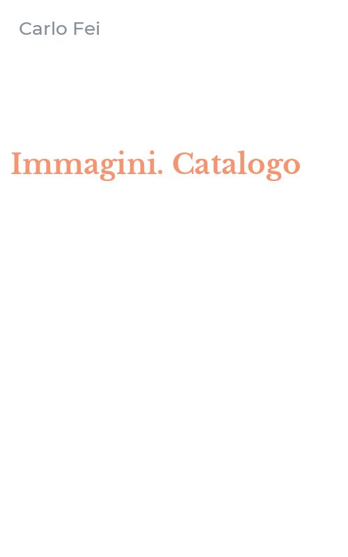 Immagini. Catalogo