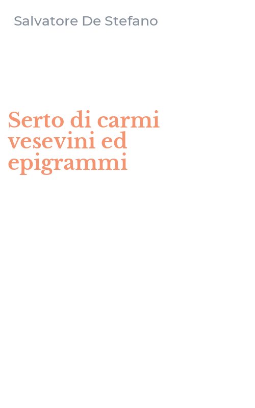 Serto di carmi vesevini ed epigrammi
