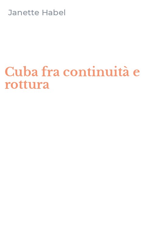 Cuba fra continuità e rottura