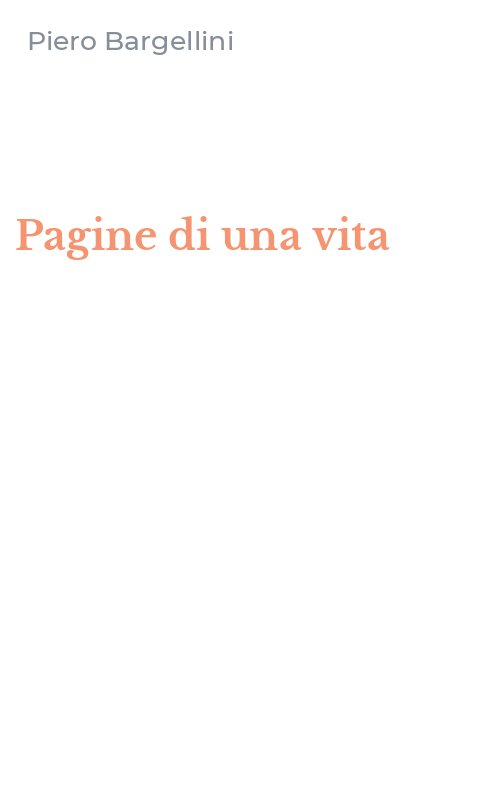 Pagine di una vita