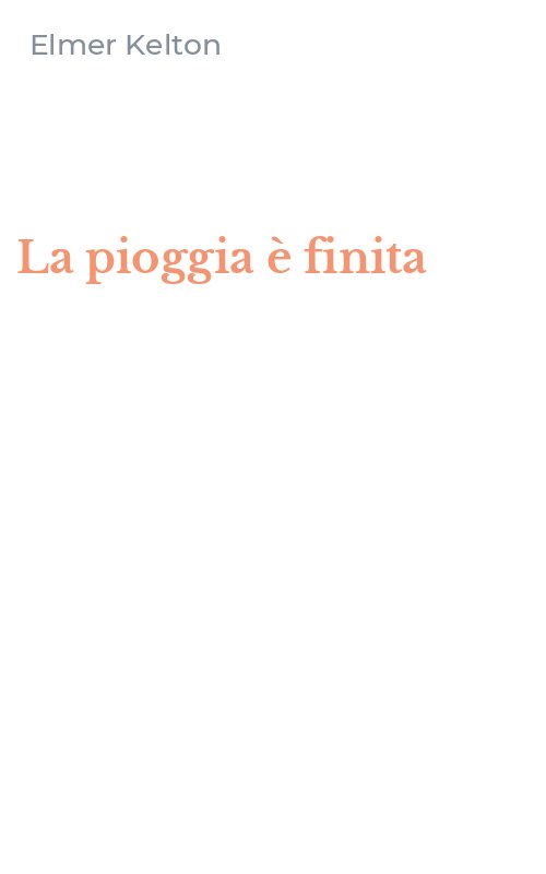 La pioggia è finita