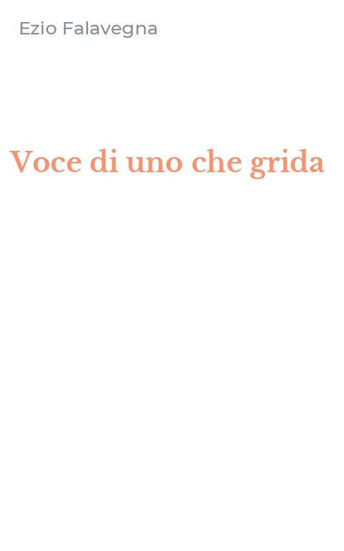 Voce di uno che grida