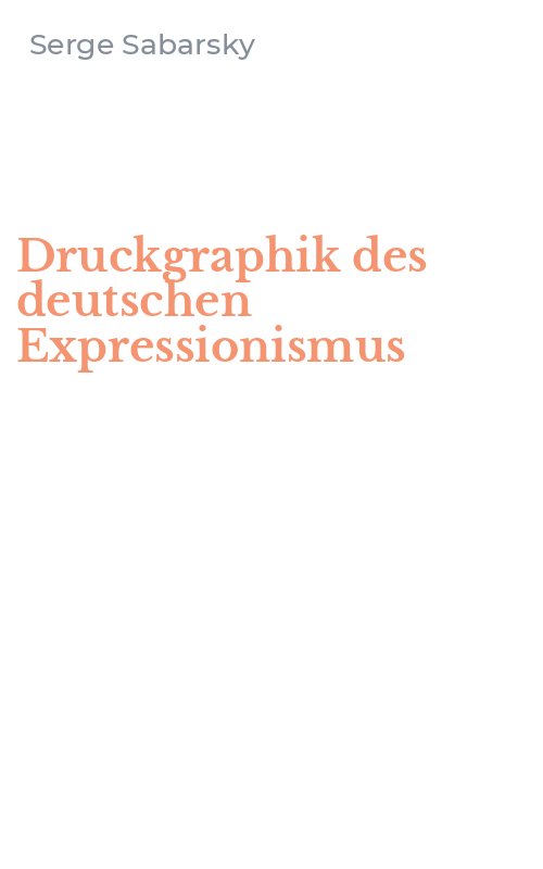 Druckgraphik des deutschen Expressionismus