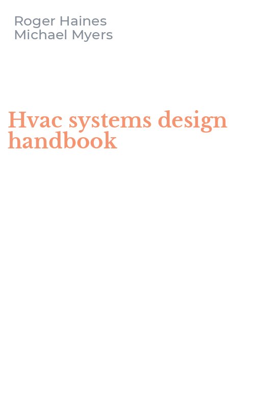 Hvac systems design handbook