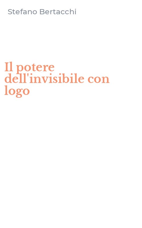 Il potere dell'invisibile con logo