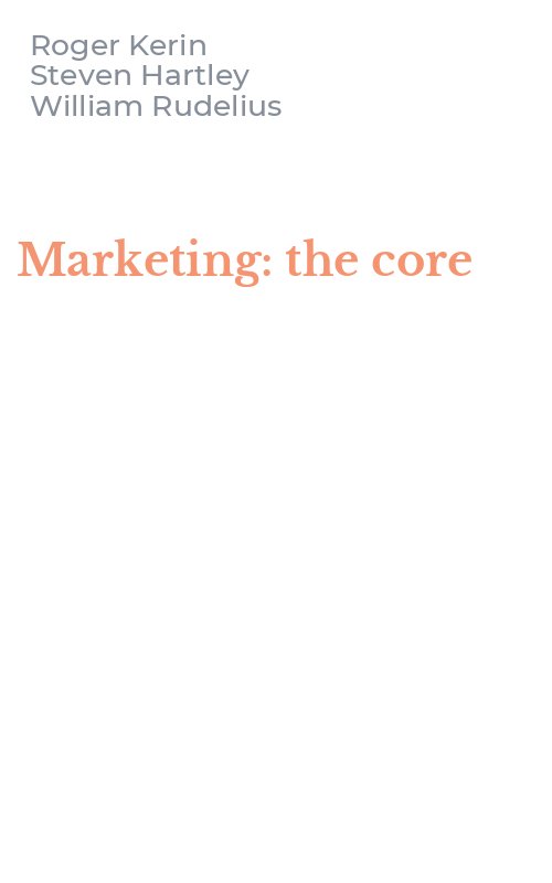 Marketing: the core