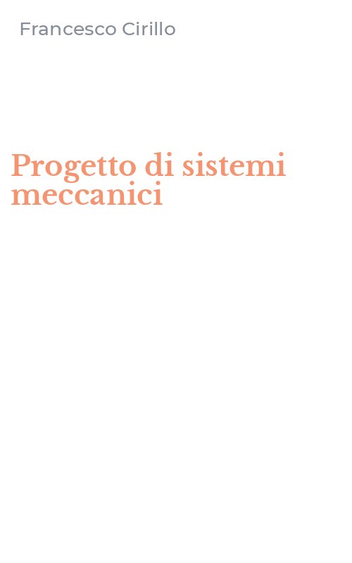 Progetto di sistemi meccanici