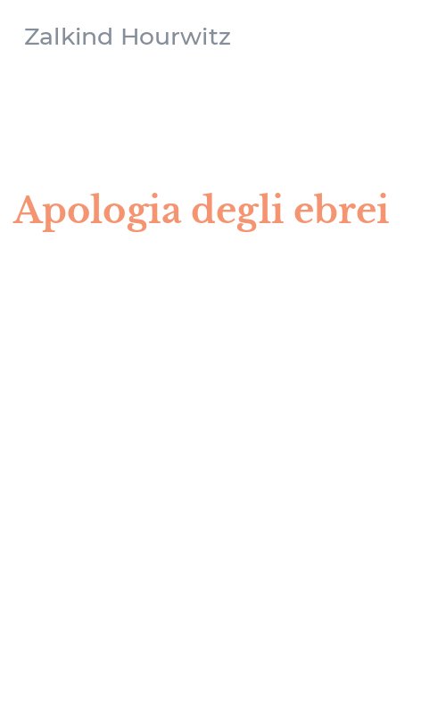 Apologia degli ebrei