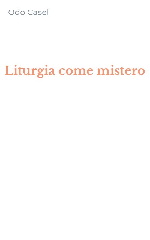 Liturgia come mistero