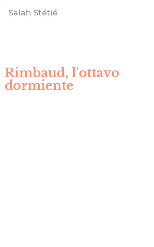 Rimbaud, l'ottavo dormiente
