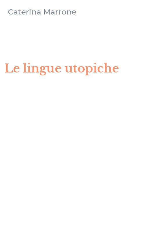 Le lingue utopiche