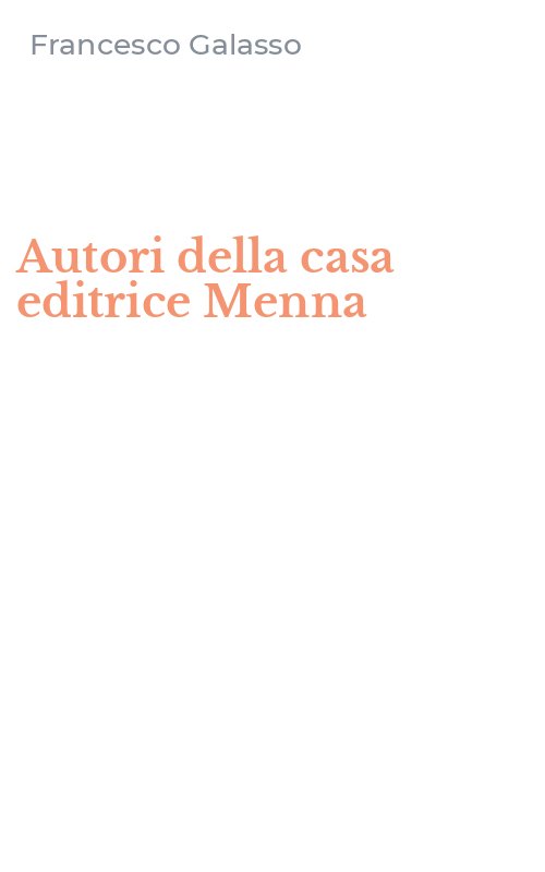 Autori della casa editrice Menna