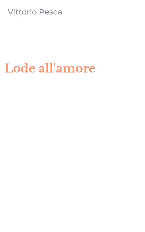Lode all'amore