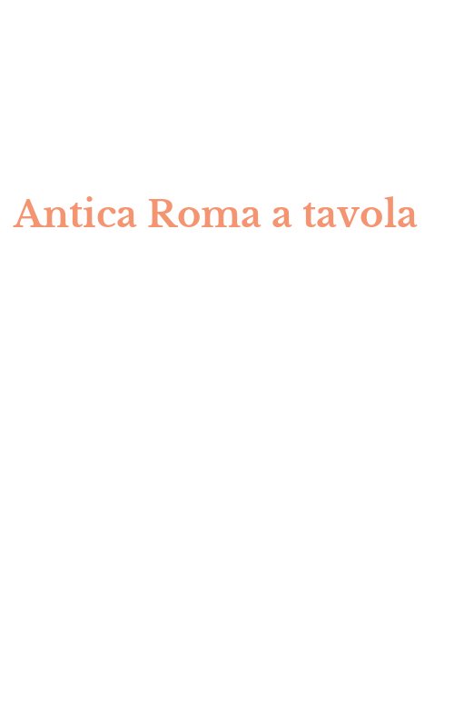 Antica Roma a tavola