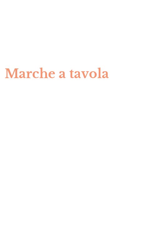 Marche a tavola
