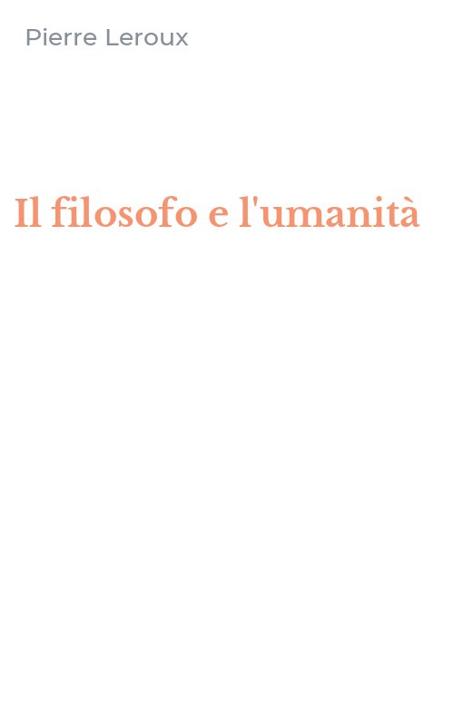 Il filosofo e l'umanità