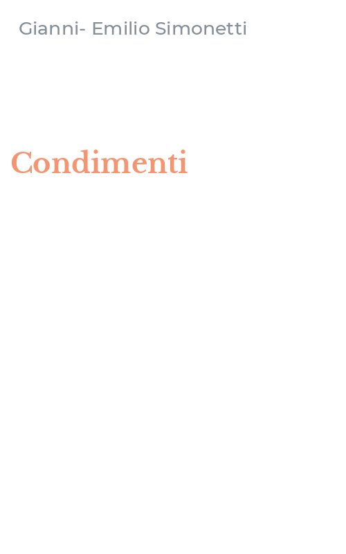 Condimenti