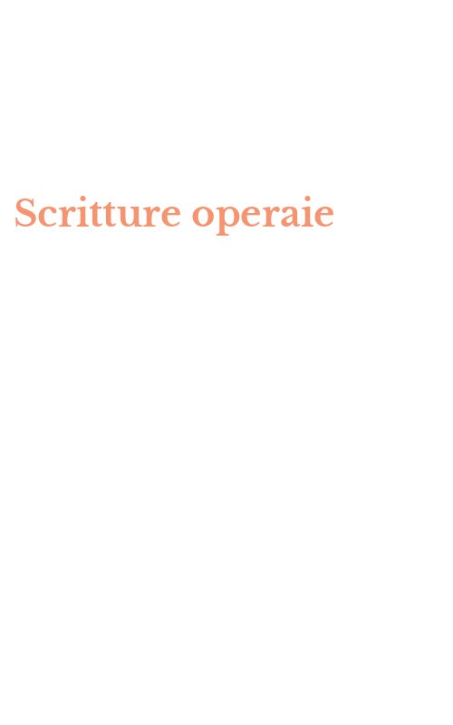 Scritture operaie