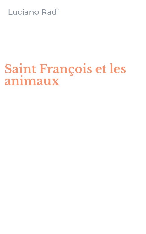 Saint François et les animaux