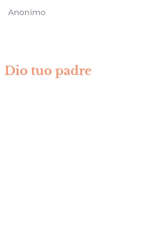 Dio tuo padre