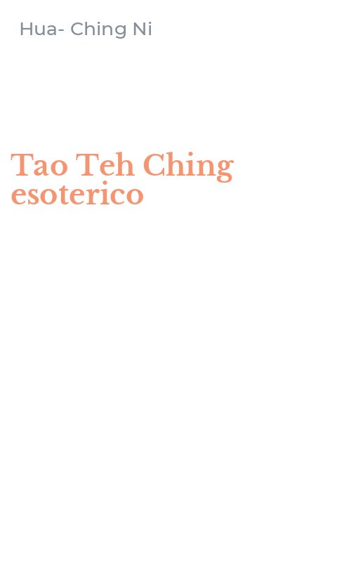 Tao Teh Ching esoterico