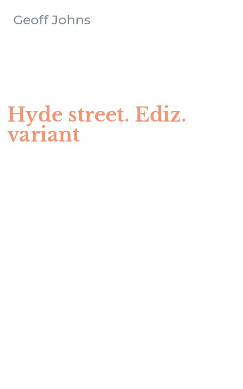 Hyde street. Ediz. variant