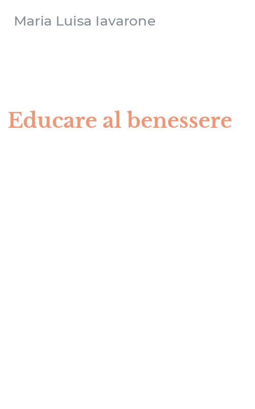 Educare al benessere
