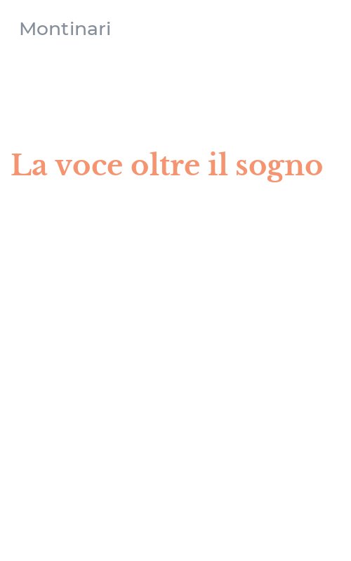 La voce oltre il sogno